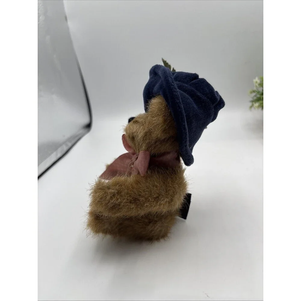 Vtg 1990 Boyd's Bear Yvette Dubeary Jointed Plush Stuffed Animal Toy w/ Hat 8